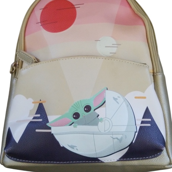 Disney Star Wars The Mandalorian Grogu Baby Yoda‎ Mini Backpack - Picture 2 of 12